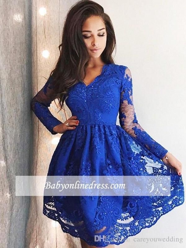 New Royal Blue Homecoming Dress Long 