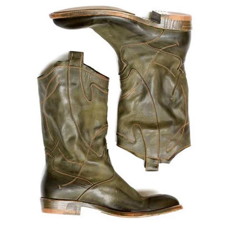 womens cowboy boots low heel