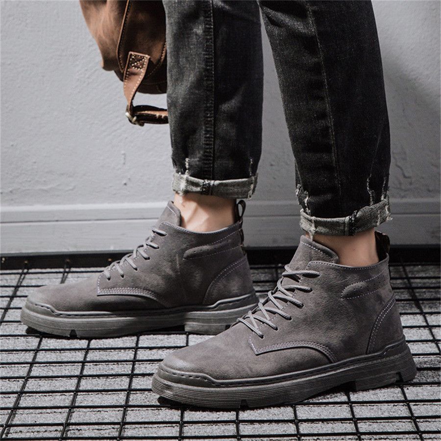 Koop Mannen Winter Enkellaarzen Mannelijke Mode Tiener Leisure PU Footwear  Fall Casual Schoenen Outdoor Herfst Martin Laarzen Goedkoop | Snelle  Levering En Kwaliteit | Nl.Dhgate