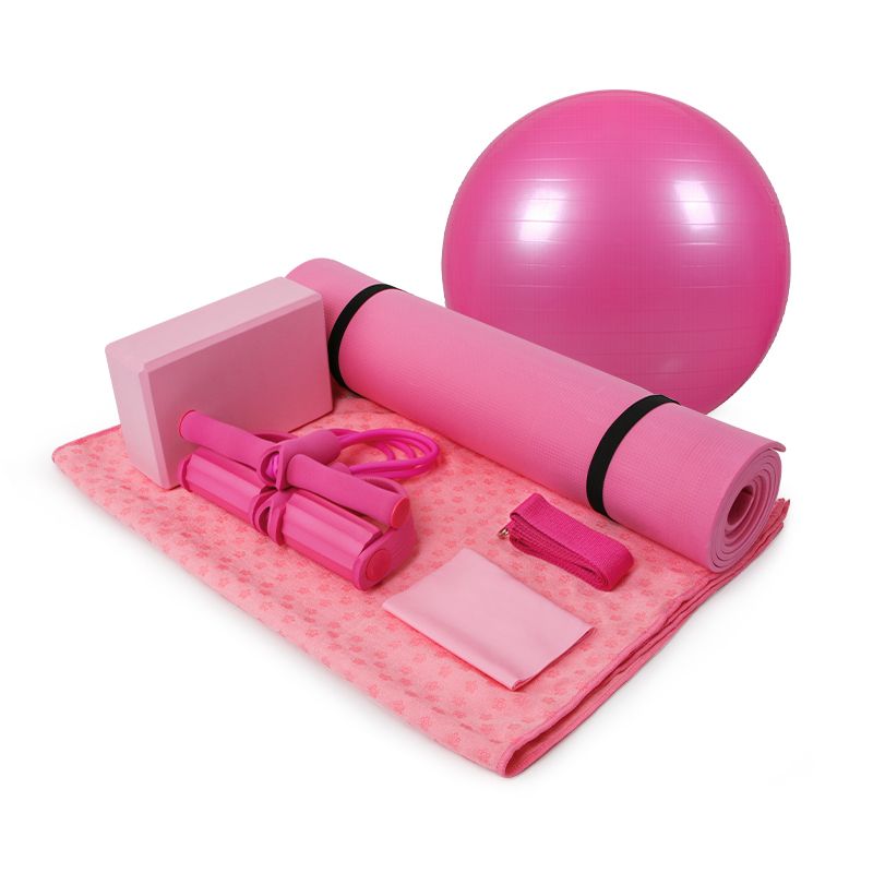 yoga mat and ball set