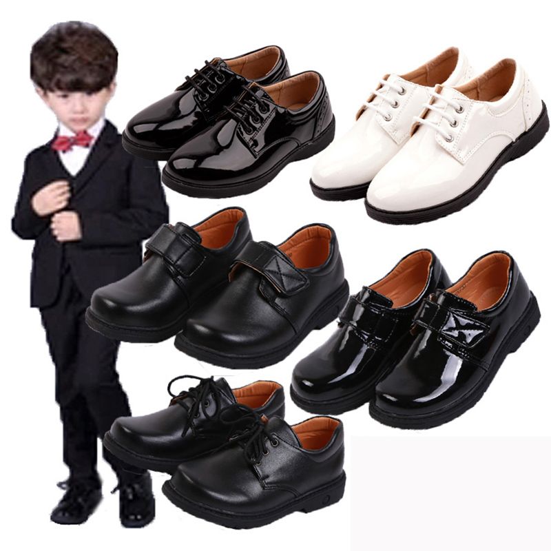 black patent infant shoes