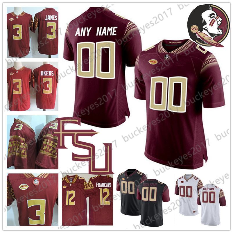 2020 Custom Florida State Seminoles Football Fsu White Red Black Stitched Any Name Number Jersey 23 Akers 12 Deondre Francois 1 James Blackman From Buckeyes2017 14 94 Dhgate Com