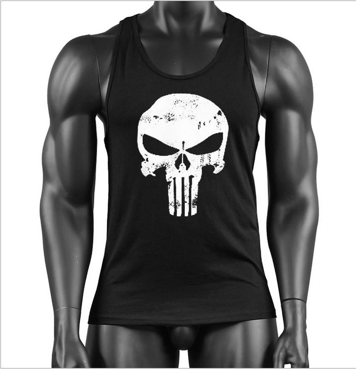 Compra GYM VEST Marca Calaveras Ropa De Fitness Gimnasios Para Hombre Sin  Mangas De Algodón Oro Top Sin Mangas Deportivos Stringer Chaleco Barato |  Entrega Rápida Y Calidad | Es.Dhgate