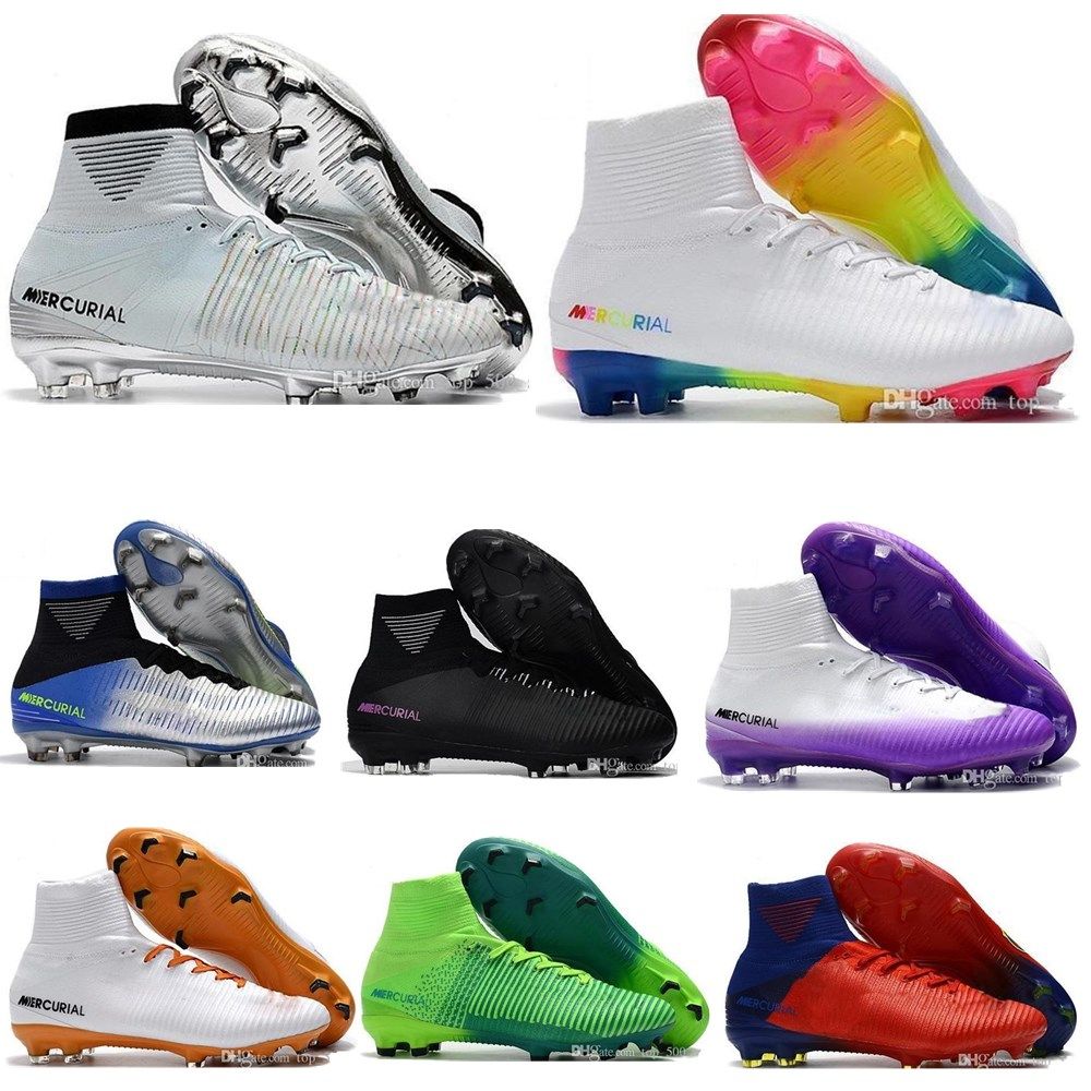 Wholesale White Purple White Purple Original Soccer Cleats Mercurial ...