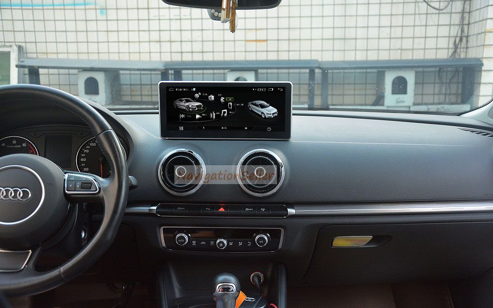Calendario Registro Frase Android10.0 Coche Reproductor de DVD Radio Audio GPS Navigation Car Estéreo  para Audi A3 2014-