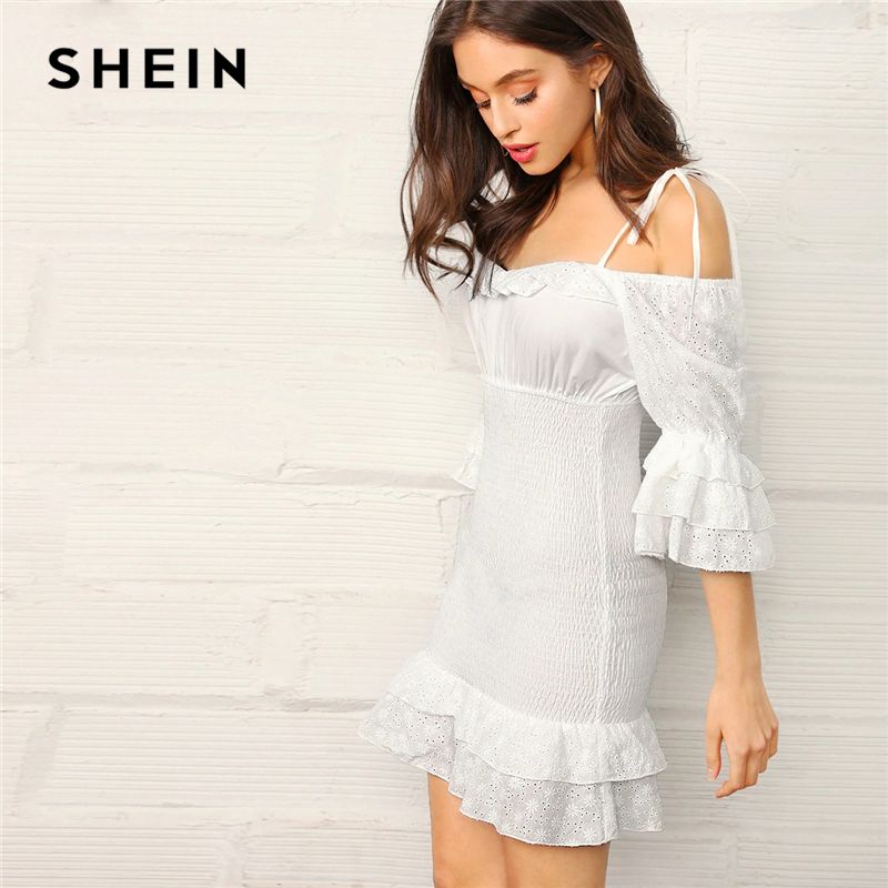 shirred summer dress