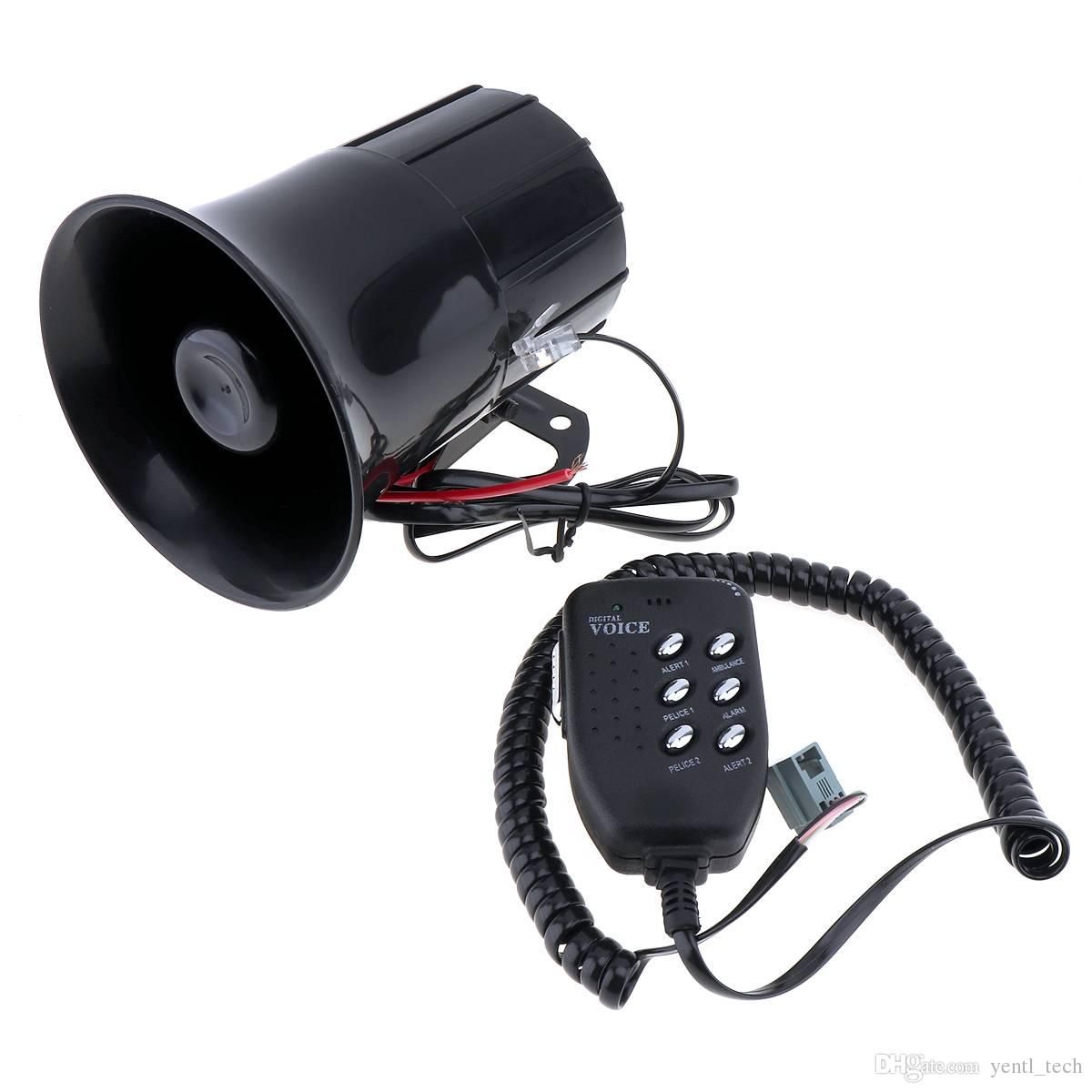 الشحن مجانا 6 أصوات 120db الهواء القرن صفارة الإنذار الصوت لسيارات سيارة قارب مكبر الصوت مكبر الصوت مع Mic المتكلم بصوت عال قارب مكبر الصوت مع Mic بصوت عال 2021 من Ivan Lin2013
