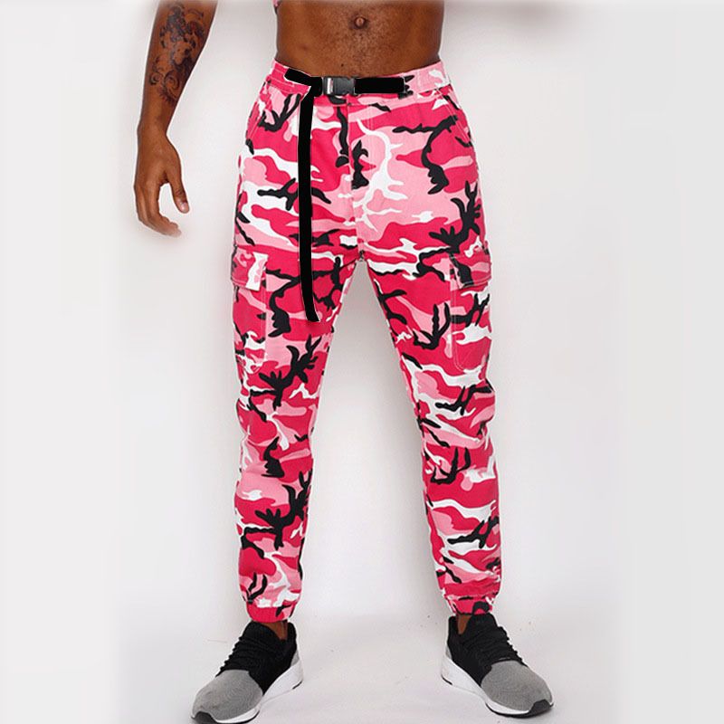 pink camo trousers mens