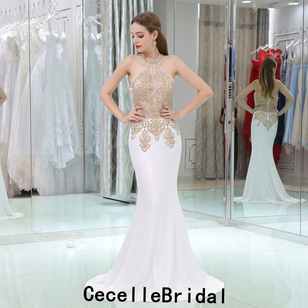 ivory and gold evening gowns