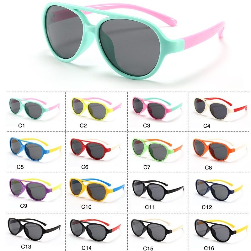 Para Ninos Ninos Chicos Chicas Gafas De Sol Piloto Gafas Lentes Uv400