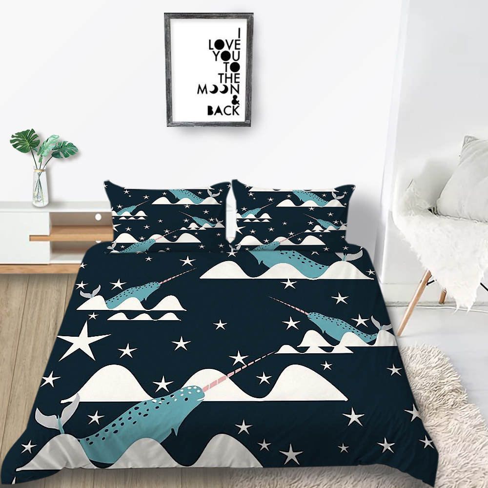 narwhal bedding set