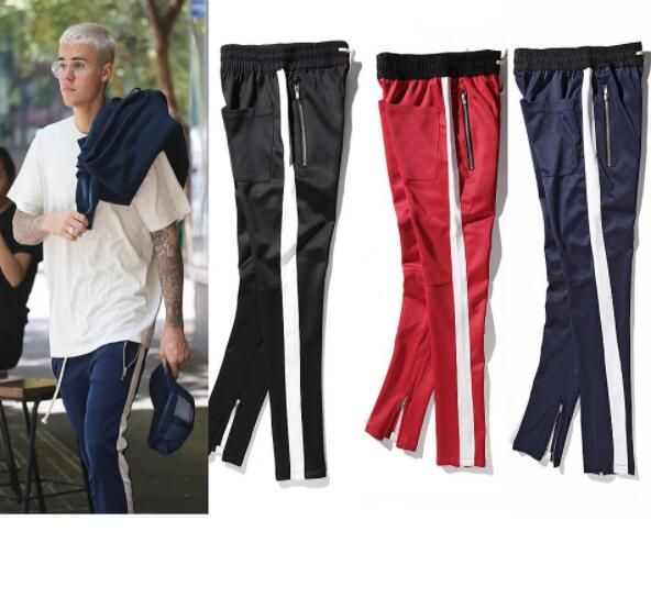 2019 New Side Fear Of God Zipper Pants 