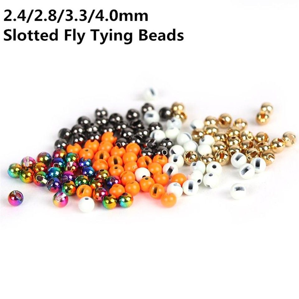 25 or fendue Tungstène fly tying Beads Taille 3.5 mm