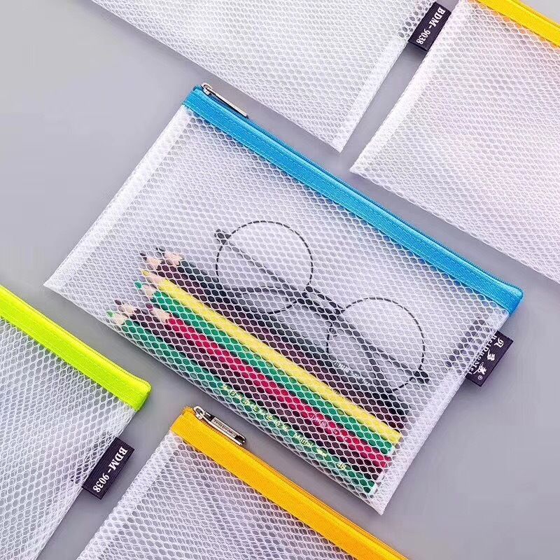 2021 Grid Zipper Document Bag Archival Bags EVA Waterproof File Folder