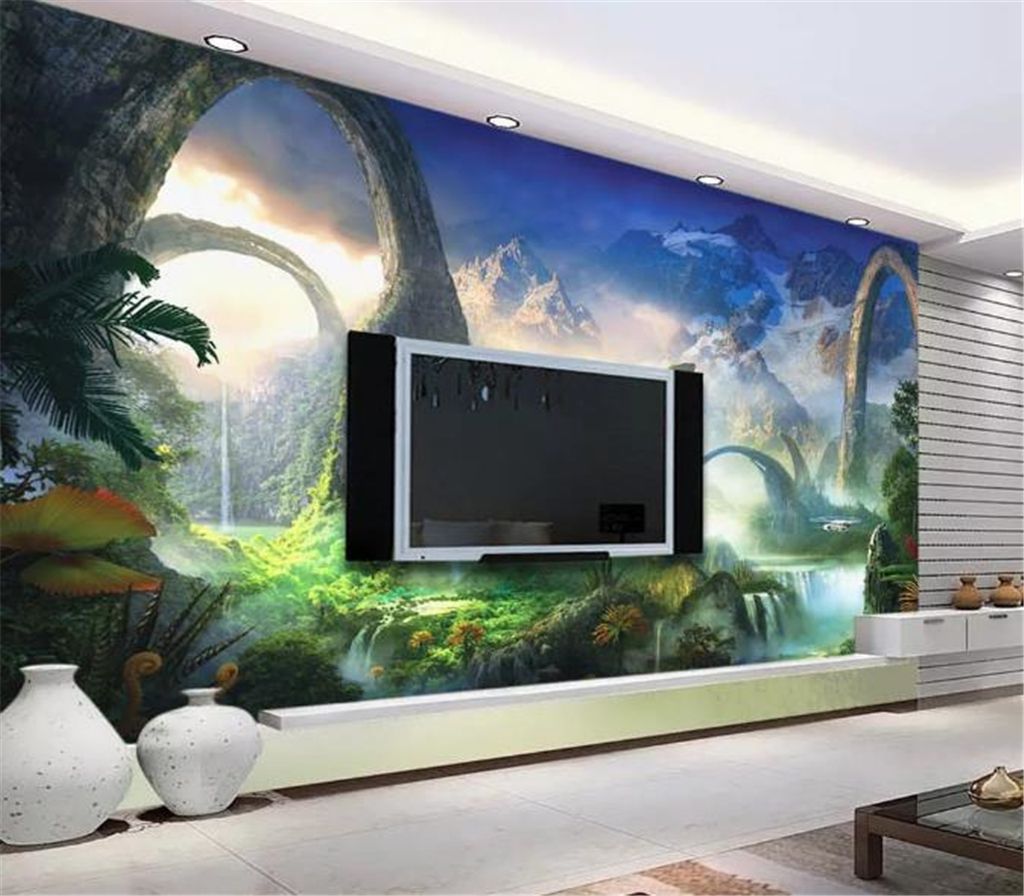 Wall paper 3D cool ancient world landscape background wall decoration  wallpaper Custom Any Size 3d Wallpaper