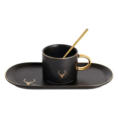 Grosshandel 2019 Kaffeetasse Im Europaischen Stil Leichte Luxusfarbe Glasur Keramik Kaffeetasse Set Nachmittagstee Tasse Gericht Hause Becher Gold Seitentablett Mit Loffel Von Dh Home Garden 17 02 Auf De Dhgate Com Dhgate