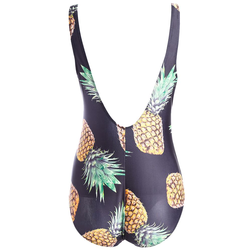 plus size pineapple bathing suit