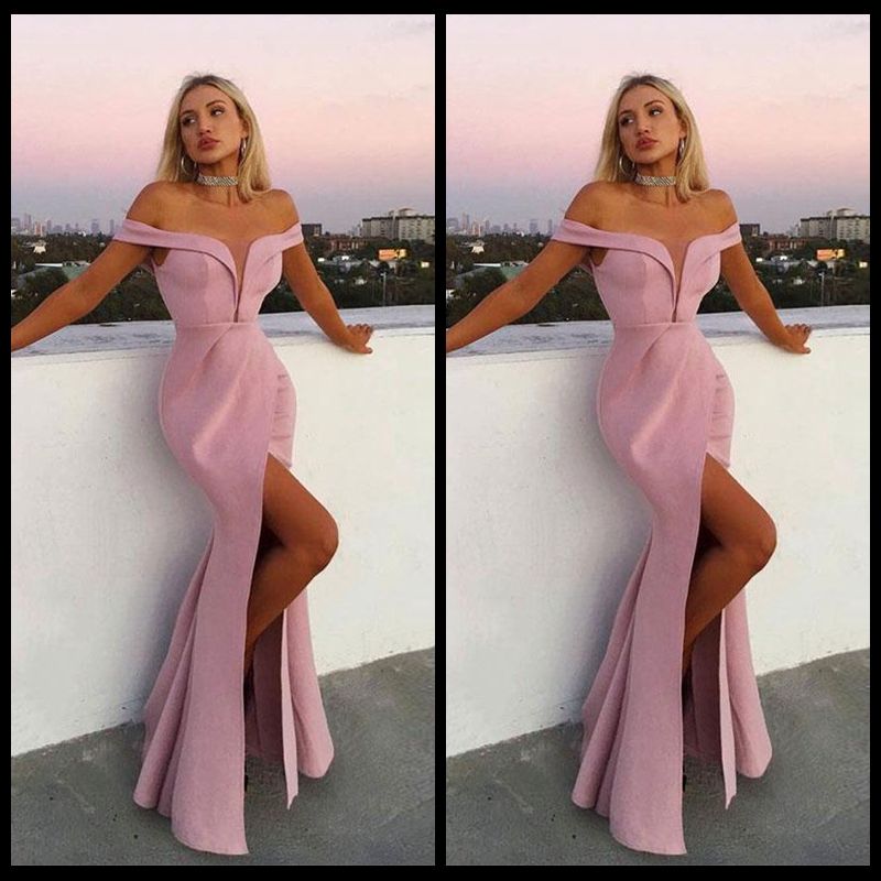 vestito a sirena con spacco