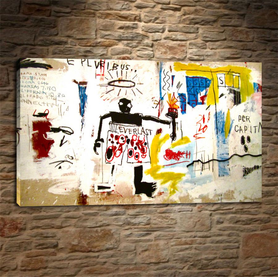Jean Michel Basquiat Per-capita For Graffiti,HD Canvas Print Home Decor Art  Painting /(Unframed/Framed)
