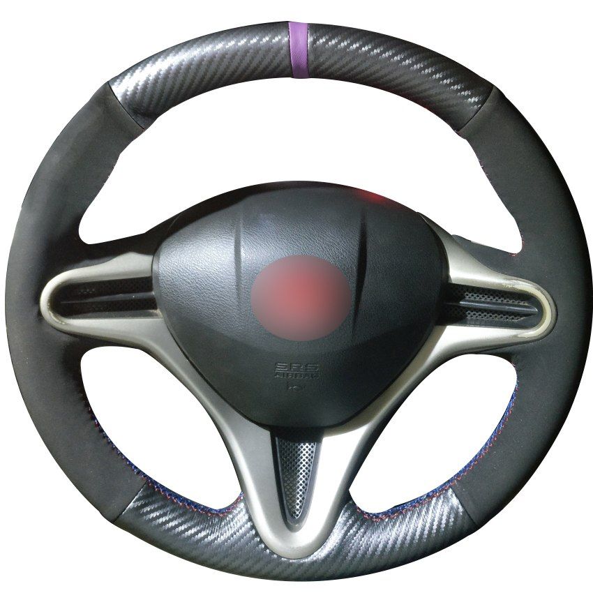 Carbon Fiber Leather Black Suede Purple Marker Car Steering Wheel Cover For Honda Civic 8 2006 2009 3 Spoke Best Covers Blackhawks From Chen331255 37 18 Dhgate Com - 2009 Honda Civic Leather Steering Wheel Cover Carbon Fiber Leather Black Suede Purple Marker Car Steering Wheel Cover For Honda Civic 8 2006 2009 3 Spoke Best Covers Blackhawks From Chen331255 37 18 Dhgate Com - 2009 Honda Civic Leather Steering Wheel Cover