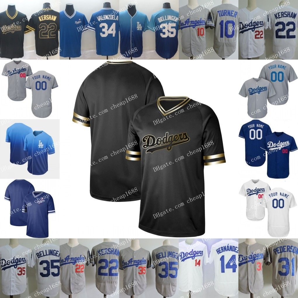 black and gold dodgers jersey