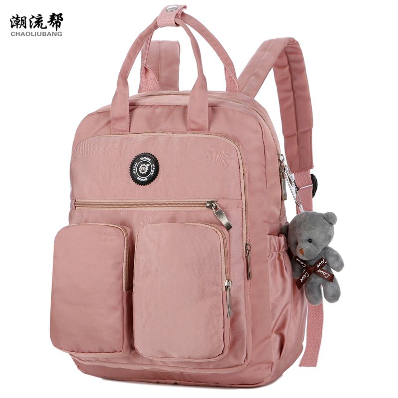 2019 Moda Mujer Mochila De Nylon Suave Mango Sólido Multibolsillo Cremallera De Viaje Mochila Feminina Sac A Dos Escolares De 18,88 € | DHgate