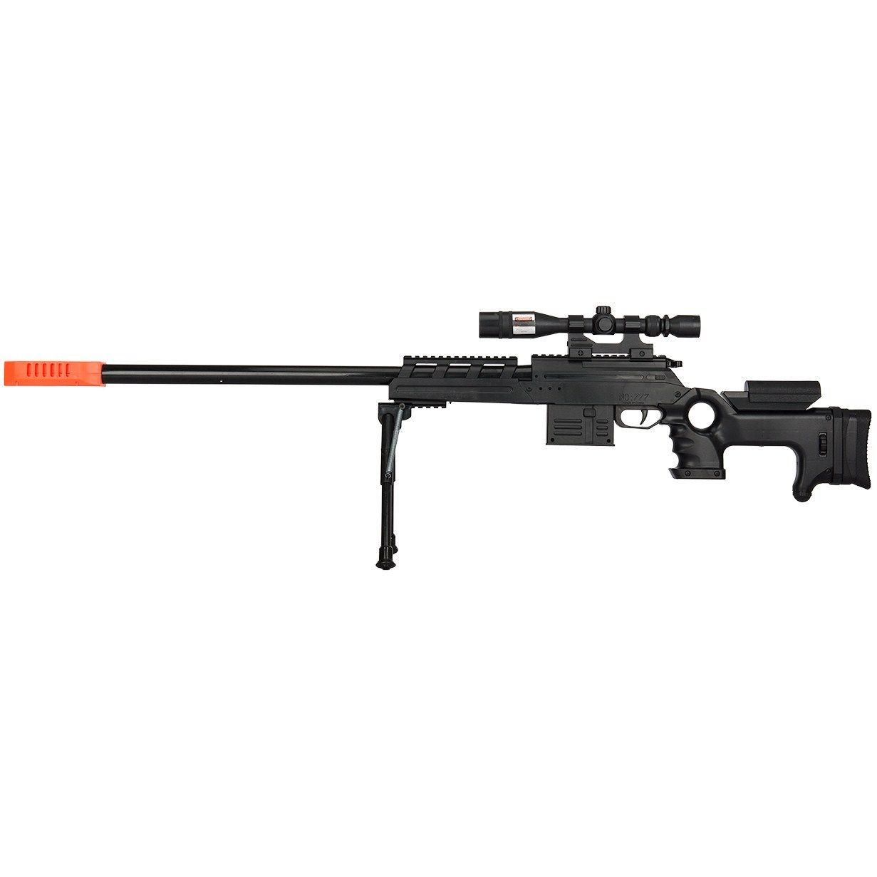 2021 SPRING AIRSOFT TACTICAL SNIPER RIFLE GUN W/ 6mm BB BBs Scope Sight