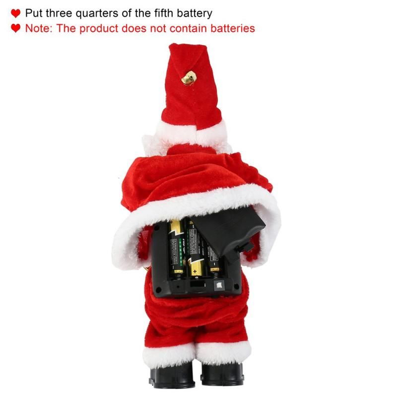 Presente de Natal elétrica Papai Noel Ano Novo para Crianças Toy Cantando Dança Toy Árvore decoração Presente de Natal elétrica Papai Noel Ano Novo para Crianças Toy Cantando Dança Toy Árvore decoração