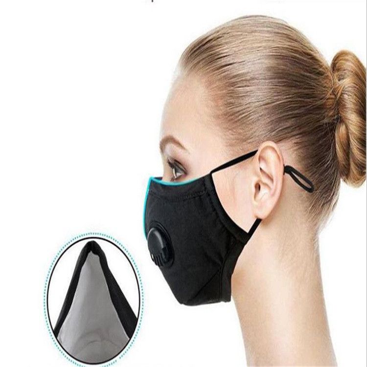 2020 Valve Face Masks Reusable Dustproof Windproof Washable Filter Mask ...