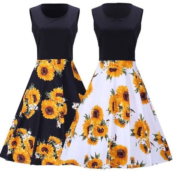 Vestidos De Girasoles Elegantes Online Sales, UP TO 66% OFF |  www.apmusicales.com