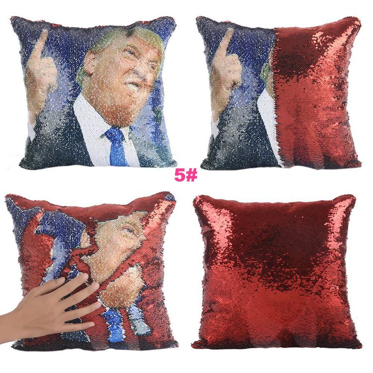 Super Shining Trump Reversible Color Changing Pillow Case Magical