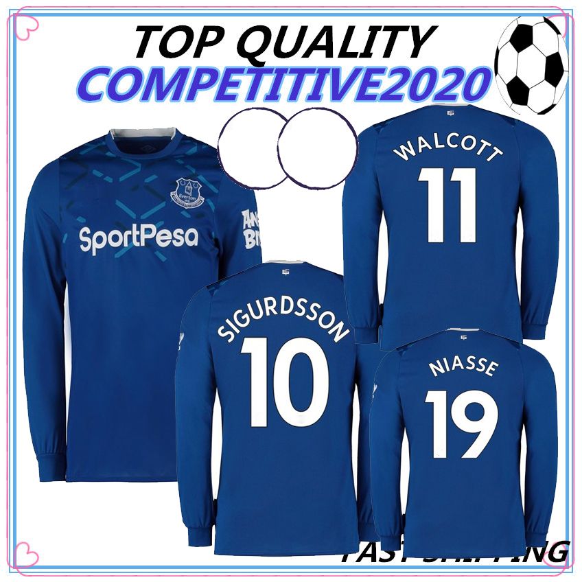 everton long sleeve jersey