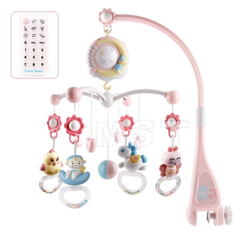 baby girl crib musical mobile