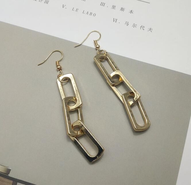 big chain earrings