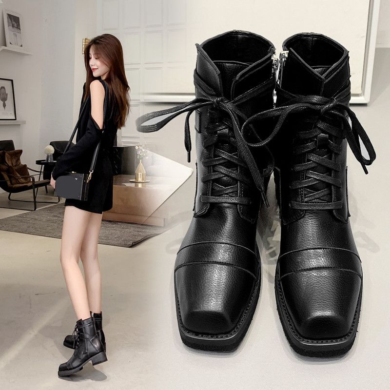 rubber heel boots womens