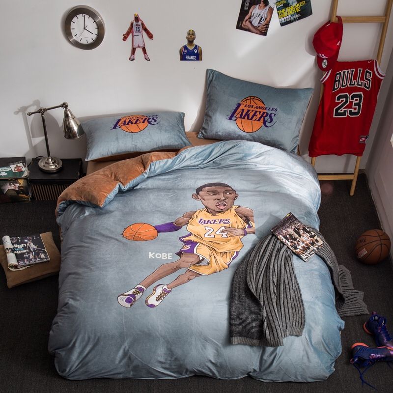 No 24 Basketball Bedding Sets Quilt Sheets Pillowcase High Grade