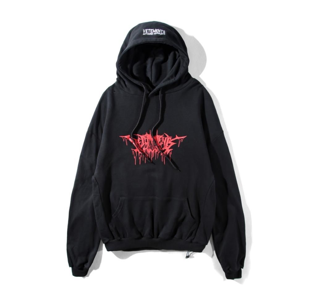 vetements flag hoodie