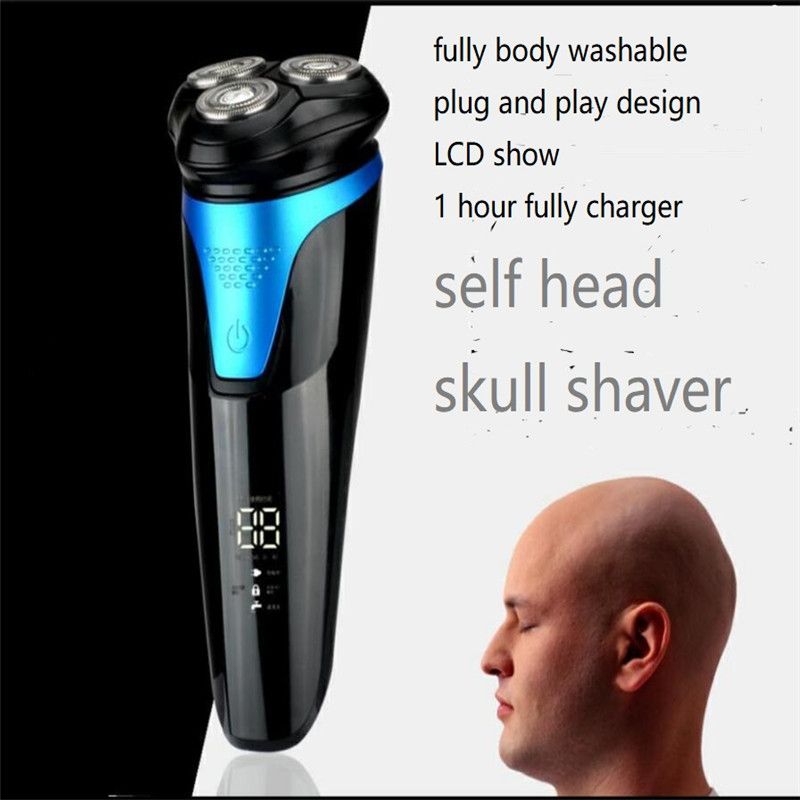 washable men electric LCD shaver razor 3D floating haircut man self head shaven hair trimmer clipper washable men electric LCD shaver razor 3D floating haircut man self head shaven hair trimmer clipper