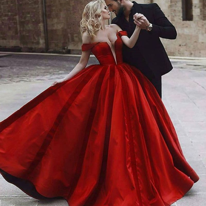 Grosshandel Wunderschone Rote Ballkleider 2019 Satin Puffy Ballkleid Aus Der Schulter Sexy Princess Party Kleider Vestido De Festa Kleider Fur Besondere Anlasse Von Perfectdreaming 101 53 Auf De Dhgate Com Dhgate