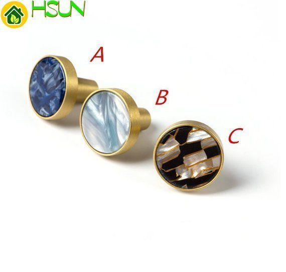 Grosshandel Messing Bunte Knopf Kommode Schublade Knopfe Zieht