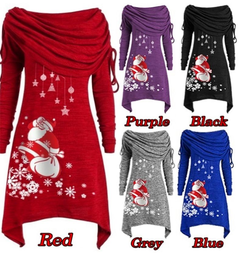 santa claus sweater dress