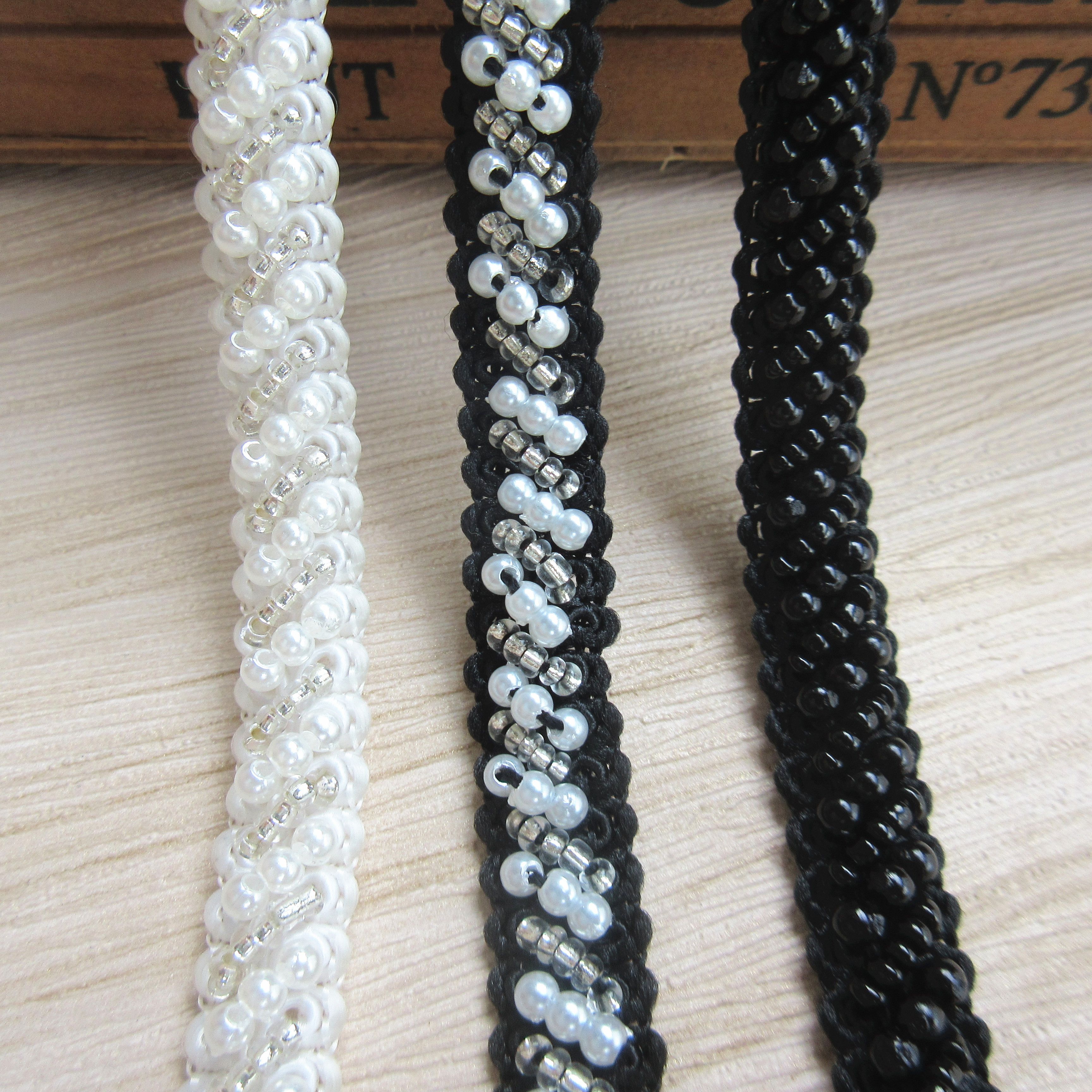 0,95/ cm Garniture de bord blanche blanc