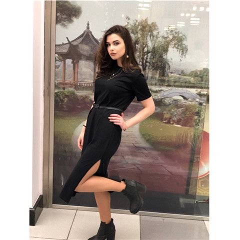 satin dress with t shirt