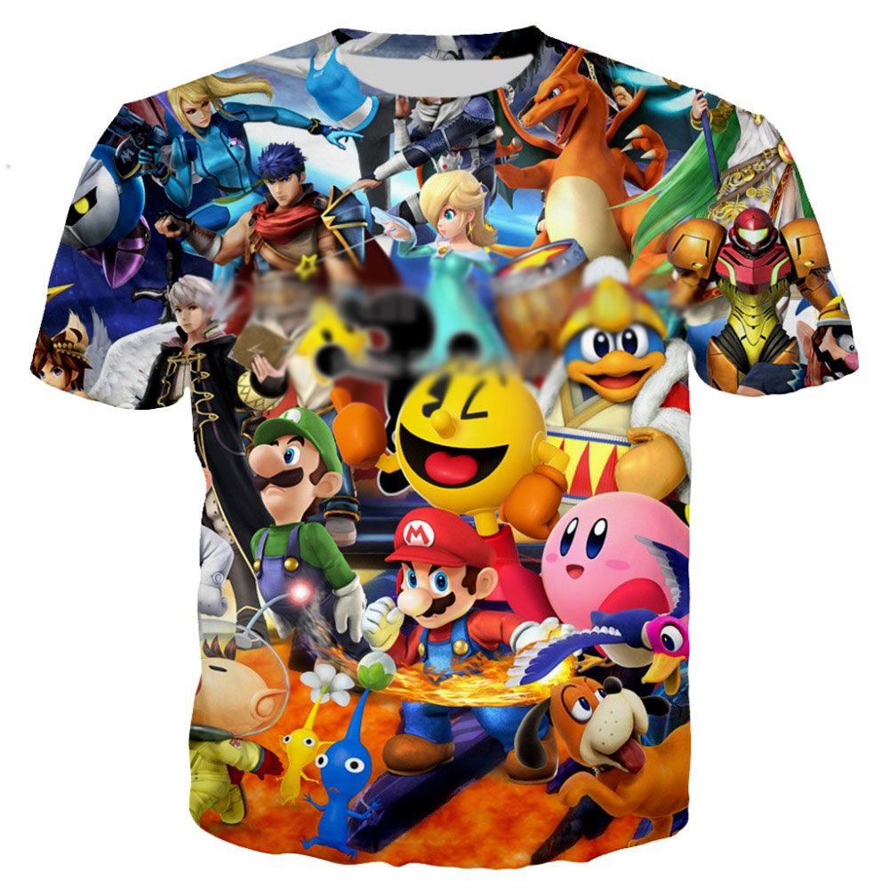 camiseta mario bros hombre