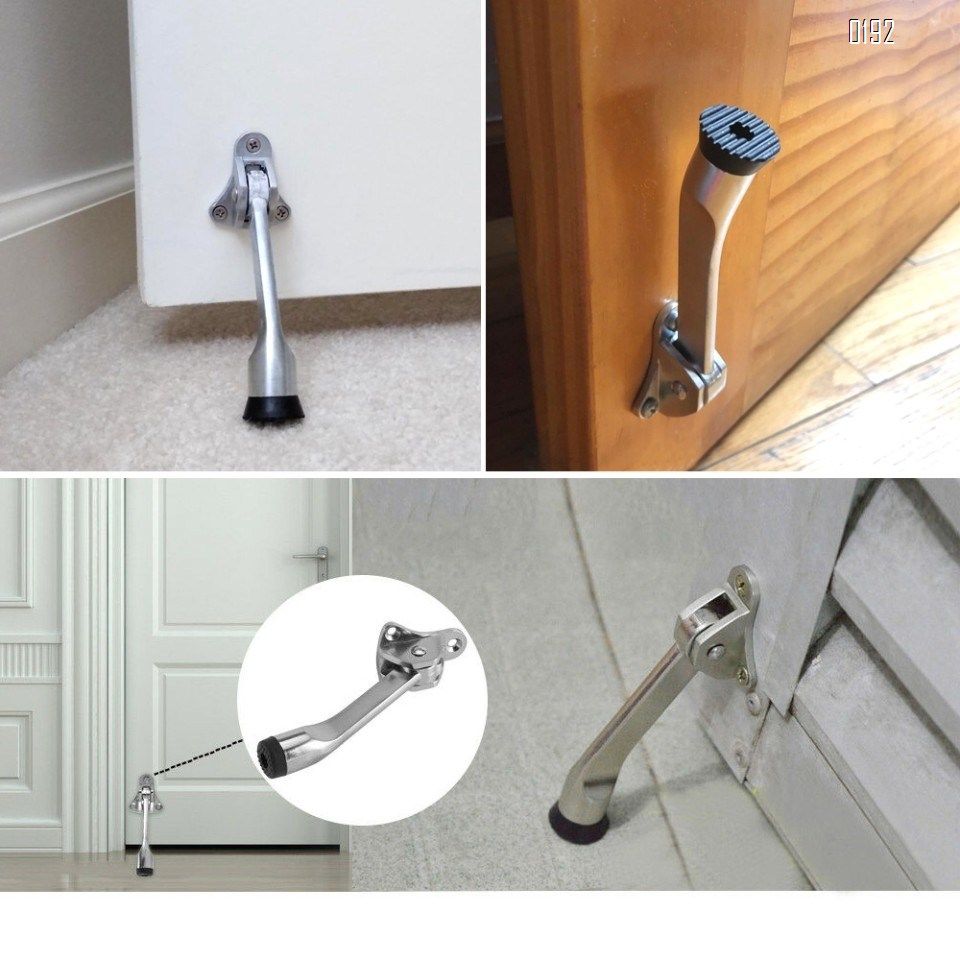 2019 5 Inch Door Stopper Hinge Metal Kickdown Door Stop Door Kickstand With Non Slip Rubber Tip For Heavy Garage From Deerhardware 2 02 Dhgate Com