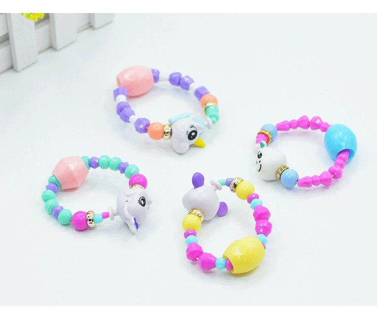 DIY Twisted UNICORN Magic Pet Beads Bracelet Collection Necklace Girls Pink Toys Toys & Games