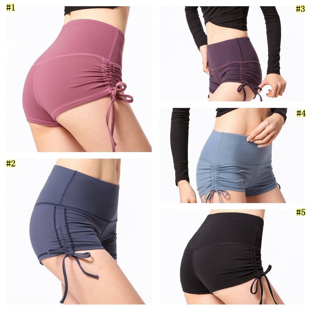 drawstring yoga shorts
