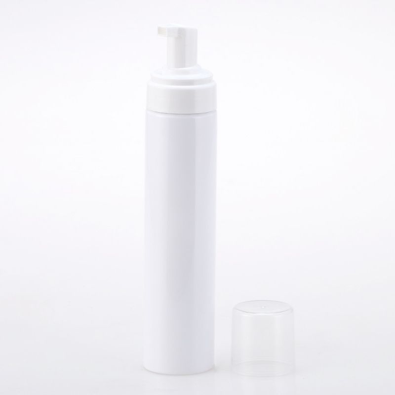 2021 200ML White Plastic Cleanser Mousse Bottle Empty Refillable Foam Soap Liquid Pump Bottle