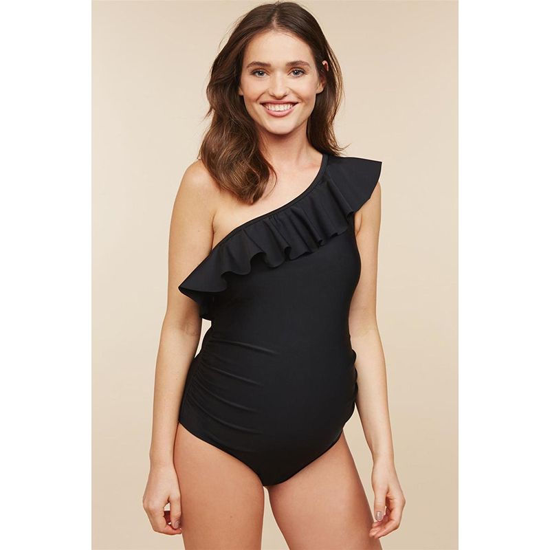 ruffle front bathing suit