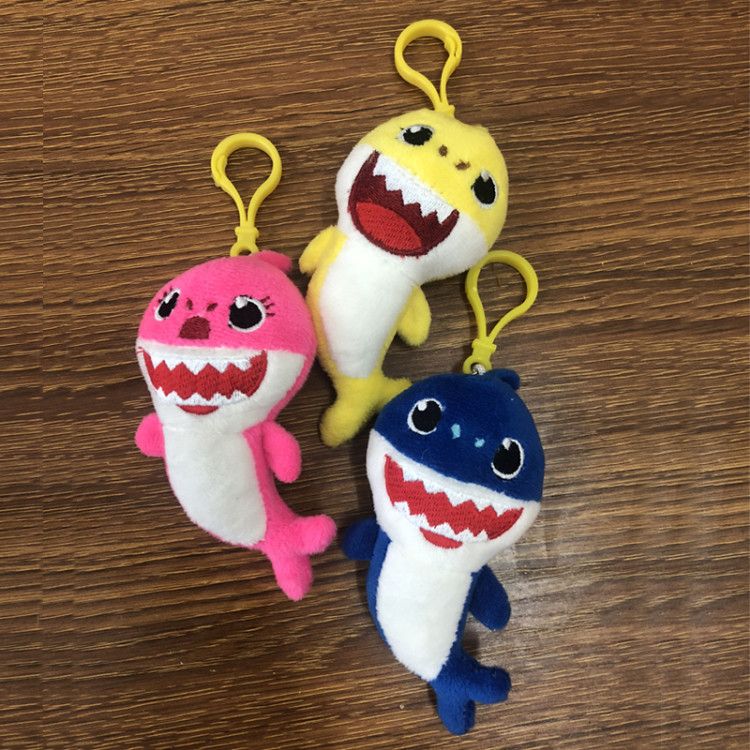 baby shark plush keychain